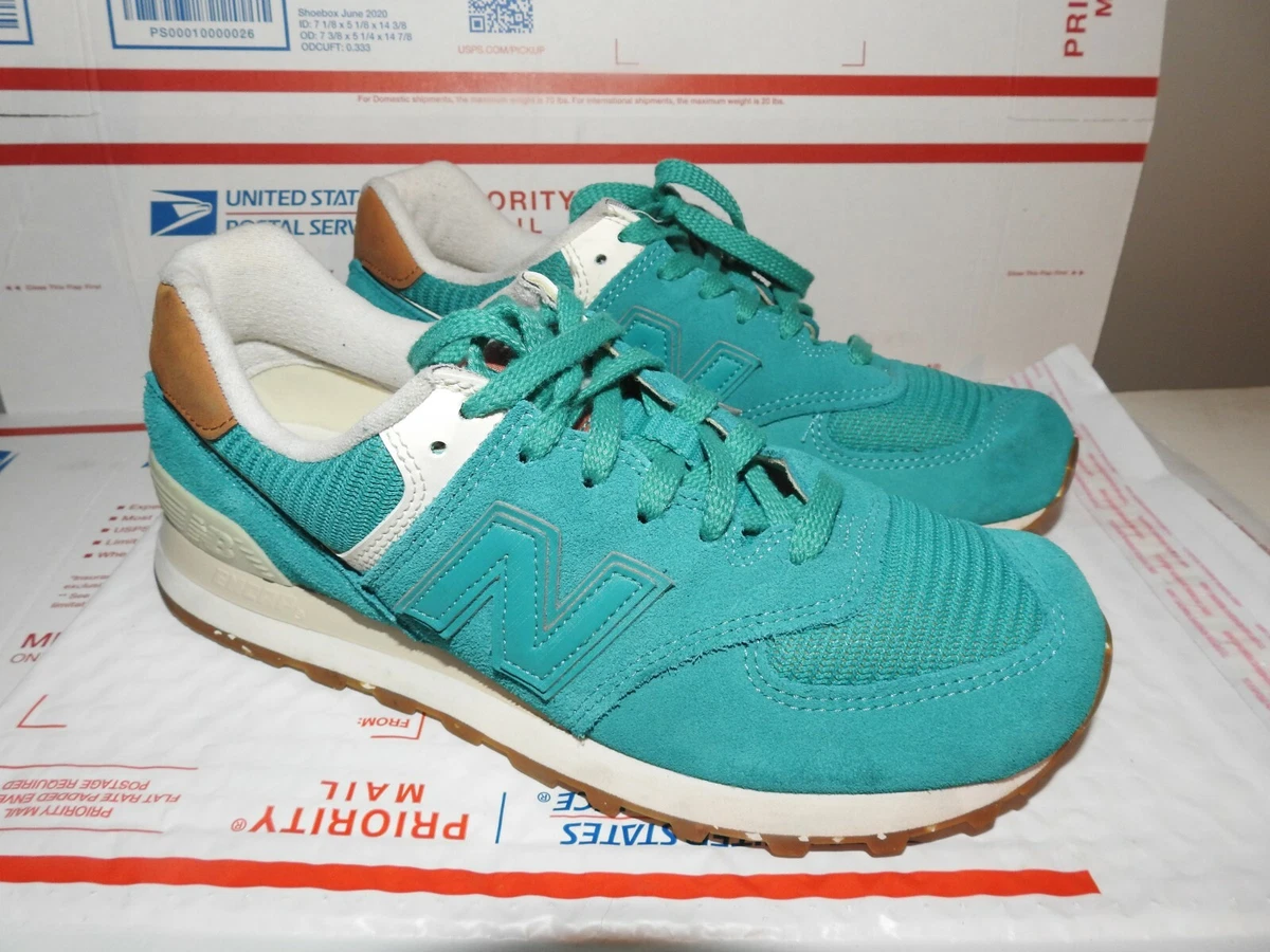 Womens green best sale suede new balance