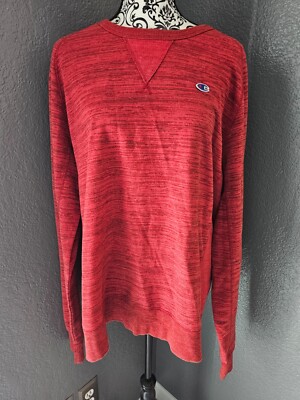 Women's Champion Sweater Authentic Apparel Orange Size X Large Long Sleeves  XL