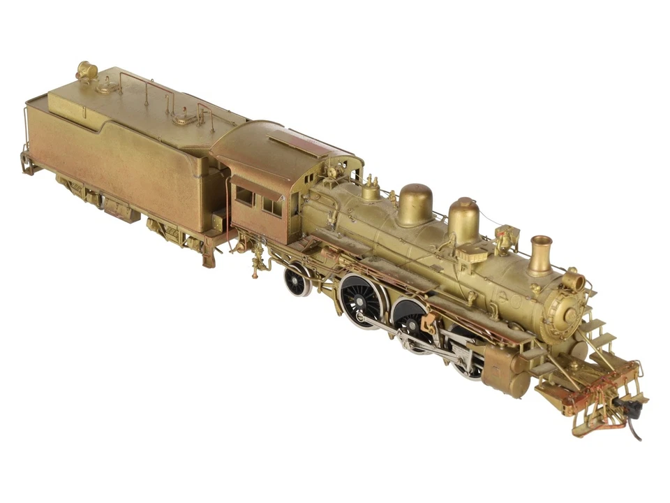Key Imports HO BRASS Santa Fe 2-6-2 Prairie Steam Loco & Tender #1123 -Unpainted - Image 3 of 4