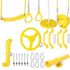 SWING SET STUFF ULTIMATE TODDLER KIT YELLOW park chain wood accessories 0259