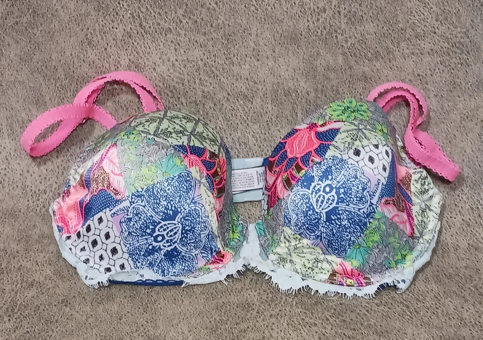 Victoria Secret Paquete 4 Push Up Encaje Dream Angels Forrado Demi Talla 34 DD LEER Foto 2 de 4