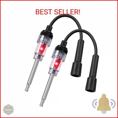 2PCS Inline Spark Plug Testers, Small Armature Diagnostic Detector Tool, Ignitio