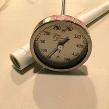Miller Thermometer Company Inc Analog Dial Thermometer 50-500 F 14 stem