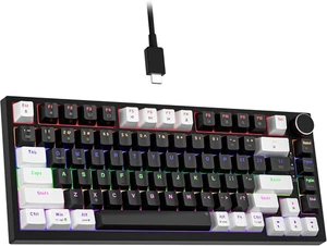 GM326 75% Pourcentage de clavier mécanique,Wired Mini Swappable chaud rétroéclairé