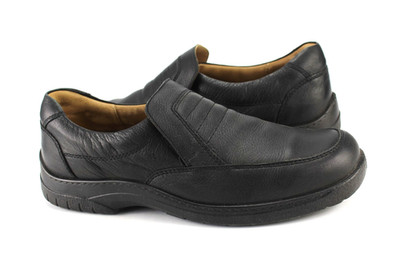Jomos Gr.44  Herren Komfort  Halbschuhe Slipper Leder Schwarz  TOP  M 938