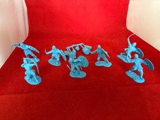 CONTE Vikings War Lord Norsemen SUPER RARE BLUE TEST SHOTS 7 FIGURINES + accessoires