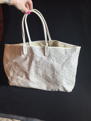 Authentic Goyard White Goyardine St Louis PM w/Pochette and Dustbag!