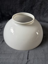 Antique Vtg 14" Milk Glass Lamp Shade Hanging Oil Library Victorian White