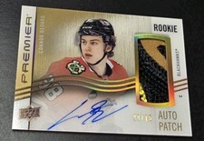 2023-24 Upper Deck Premier Rookie Auto Patch Connor Bedard #AHR-CB /15 CLEAN!!!