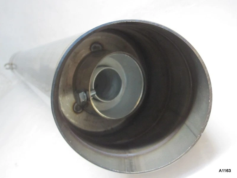 Escape Highway Hawk GP "Tipo 1" Acero Inoxidable 51MM Hecho a Mano 400m Longitud Foto 2 de 4