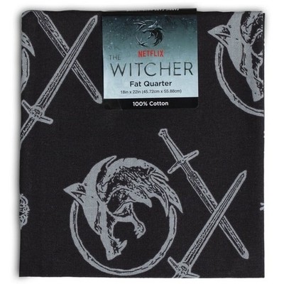 The Witcher Fat Quarter 100% Cotton 18'' x 22'' Sewing Craft Fabric NEW