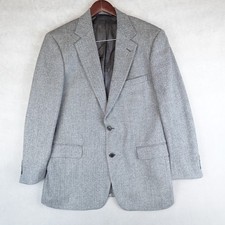 VTG Brooks Brothers Blazer Mens 100 Lambswool 41R Herringbone Jacket Italy