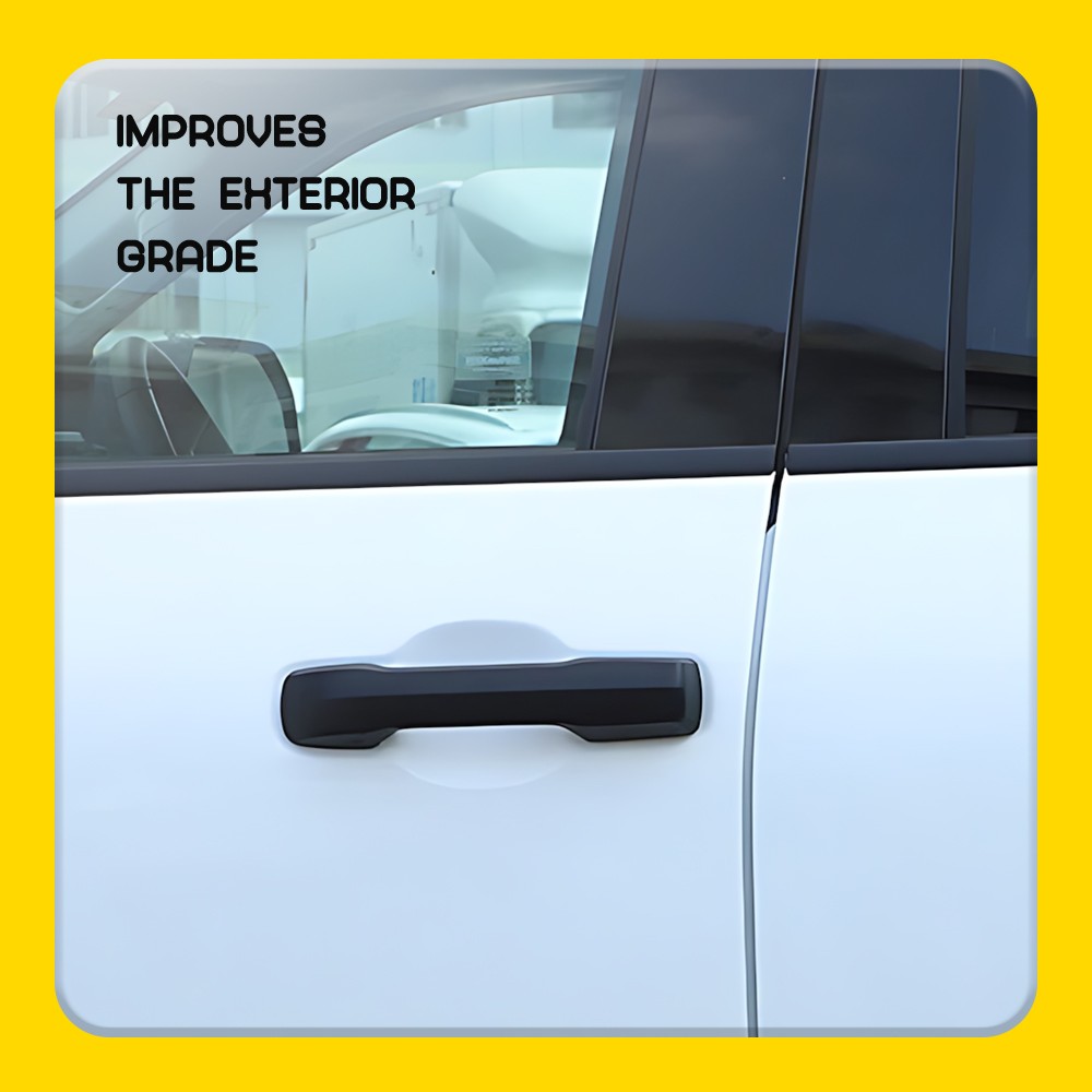 Left Right For Toyota Tundra 22-24 Matte Black Door Handle Lever Cover Cap 4Pcs