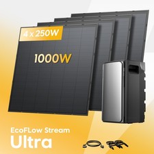 Balkonkraftwerk 1000W mit Speicher EcoFlow STREAM Ultra 1,92kWh …