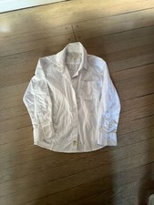 Appaman Children's Long Sleeve Button-Down White Dress Shirt, Size 5