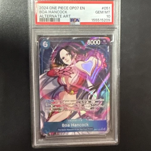 2024 One Piece BOA HANCOCK Alternate Art #OP07-051 500 Years in Future EN PSA 10