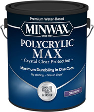 Polycrylic Max Satin Clear Finish - 1 Gallon for Superior Protection
