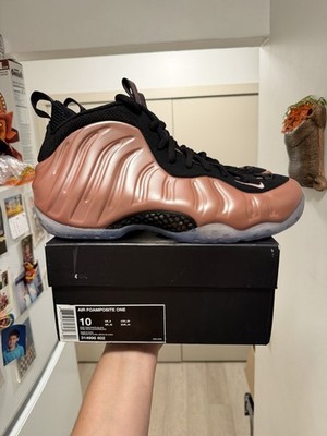 NIKE AIR FOAMPOSITE ONE NEW SIZE 10 RUST PINK WHITE BLACK 314996-602