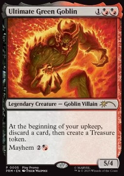 Magic/MTG Ultimate Green Goblin DCI- Rare Englisch NM