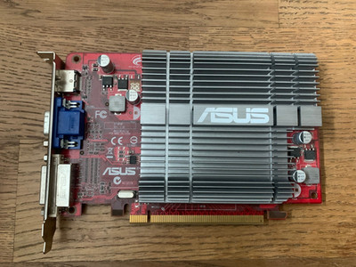 PCIe x16 Grafikkarte Asus ATI Radeon HD 5450, 1 GB DDR2, HDMI DVI VGA, gebraucht