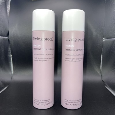 2 Bottles Living Proof Restore Instant Protection 5.5 oz - NEW & FRESH