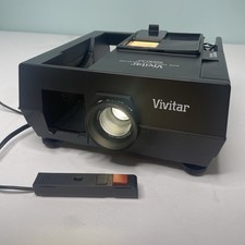 VIVITAR 5000AF Auto Focus 35mm Slide Projector With Remote Tested Works