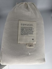 Coyuchi Organic Relaxed LINEN Sheet Set New Size Full Gray Fast Ship Farmhouse