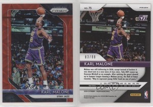 2018-19 Panini Prizm Choice Red Prizm /88 Karl Malone #75 HOF