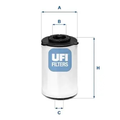 Fuel filter Filter Insert 26.H2O.03 UFI for PEUGEOT CITROËN OPEL