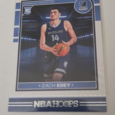 Panini 2024-25 NBA Hoops Zach Edey #239 Memphis Grizzlies Rookie Basketball Card