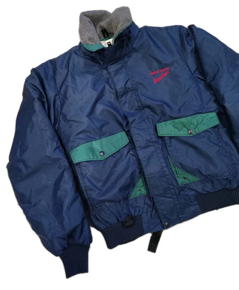 Chaqueta Abrigo Stearns Tipo III PFD Flotación Ayuda Flotador Azul Talla Adulto Mediana Foto 2 de 4