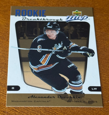 2005 UD MVP Rookie Break Through #RB2 ALEXANDER OVECHKIN Capitals RC NrMt SP