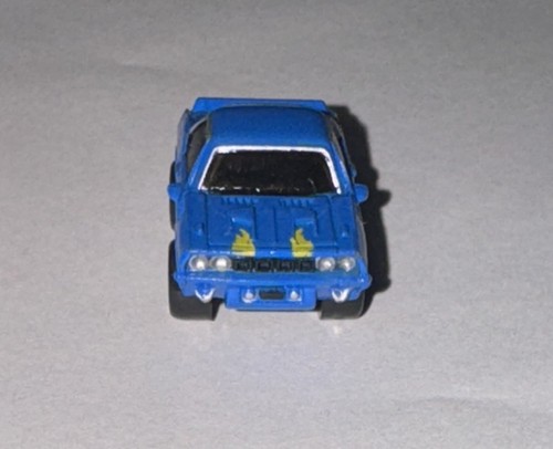 Vintage 1986 Micro Machines 1971 Plymouth Barracuda Galoob Blue Yellow Flame - Picture 6 of 6