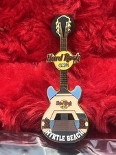 Hard Rock Cafe Pin Myrtle Beach Facade series, guitar hat, lapel logo pyramid