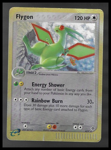 2003 Pokemon Ex 4/97 Flygon Reverse Holo - Picture 1 of 2