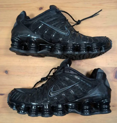 NIKE SHOX TL BLACK　30cm Nike Shox TL Men's Size 8 Metallic Hematite Triple Black Shoes