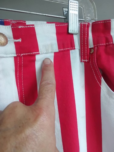 Vestido Rancho Bandera Americana Super Llamaradas Campana Talla 24 Rayas Estrellas MC5 - Imagen 7 de 12