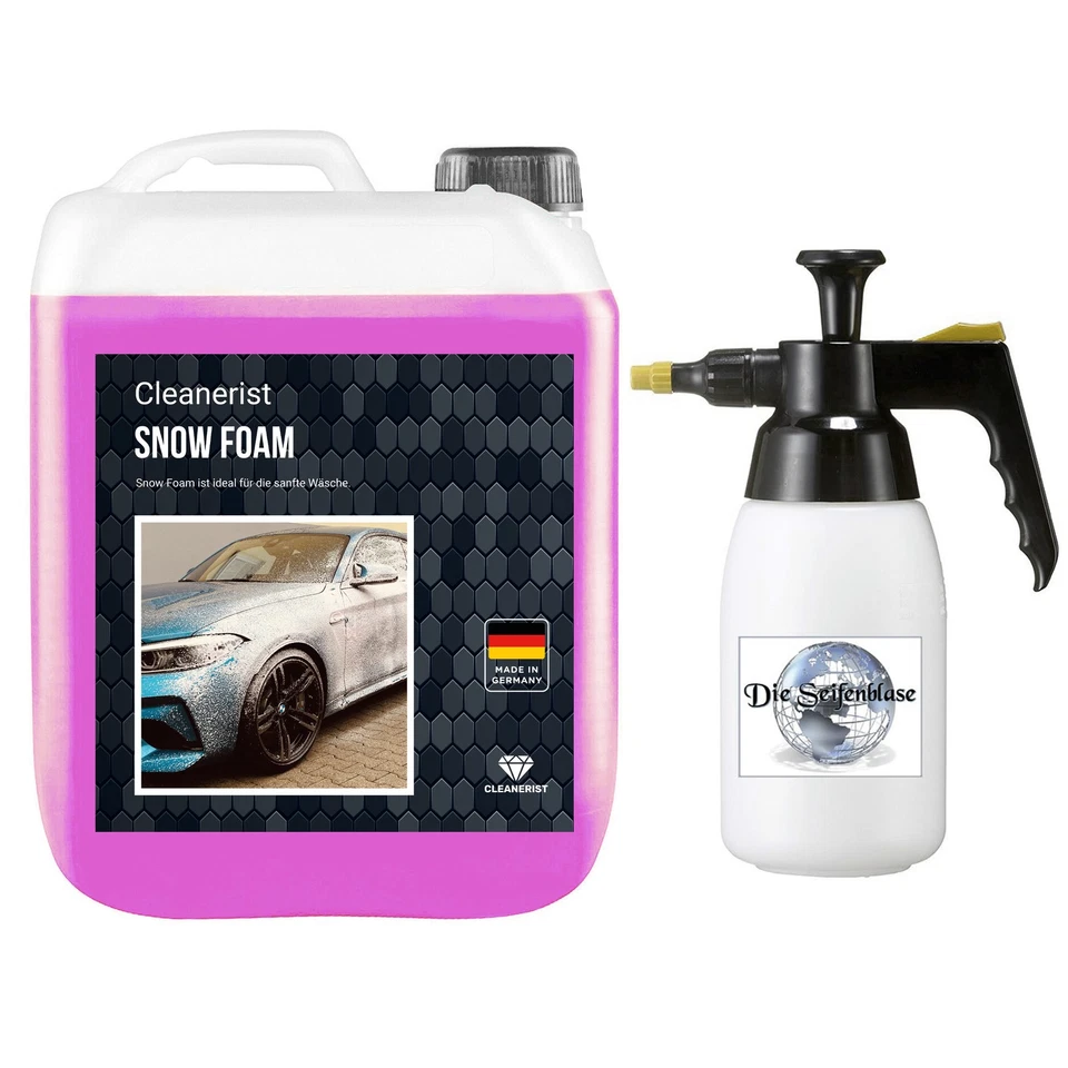 5 Liter Snowfoam PINK Schaumlanze Schaumkanone Autowäsche Schaumpistole Shampoo