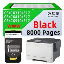 71B1XK0 Black Toner Cartridge Compatible for Lexmark CS317 CS417 CS517 CX317 417