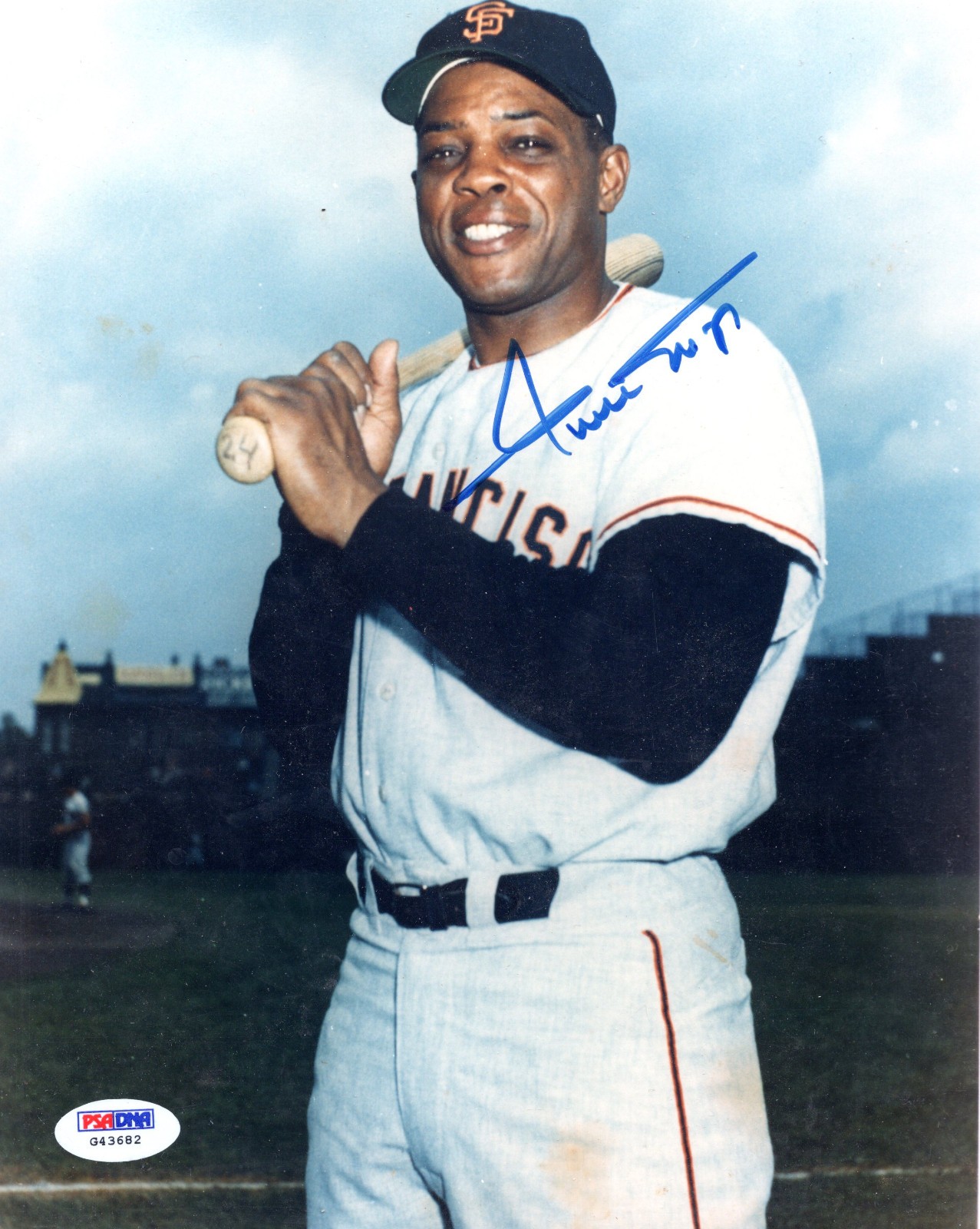 Signed WILLIE MAYS 8x10 PSA DNA Certed Photo Autograph SF Giants NICE!