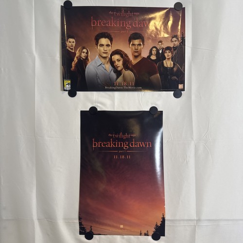 Lot de 3 affiches promotionnelles Twilight Breaking Dawn partie 1 11x17 exclusivité SDCC 2011 - Photo 5/15