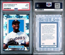 GARY SHEFFIELD 1993 DONRUSS ELITE CASE HIT 04091/10000 PSA 9 POP 25
