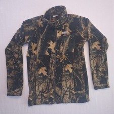 Columbia Jacket Youth Size XL Camouflage Fleece Full Zip Sweatshirt Hunting