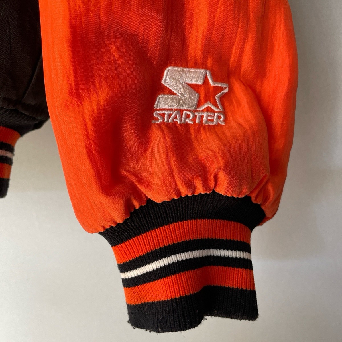 Vintage STARTER Baltimore Orioles MLB Baseball Orange/black Jacket
