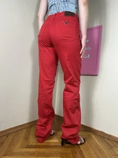 Red Valentino Jeans Pants Classic Basic Logo Slim Straight Vintage Size S