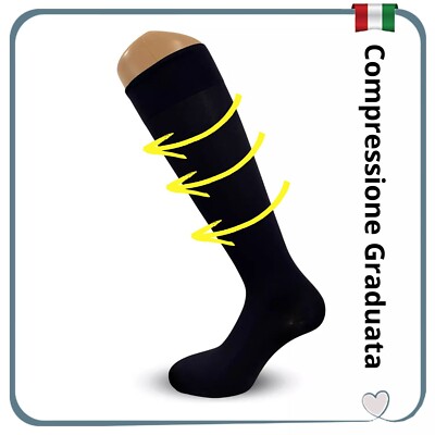 Calze Compressione Graduata Uomo Donna Calze Elastiche Sanitarie