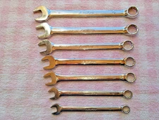 AMPRO METRIC COMBINATION WRENCH SET CHEAP! 7 PIECE 10 12 14 15 16 17 18 mm save$