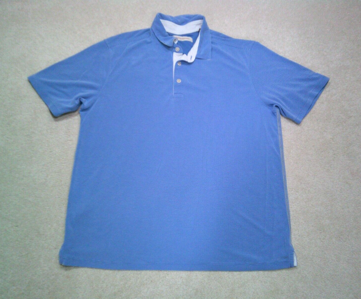 Tommy Bahama Polo Shirt Mens XL Extra Large Blue A1