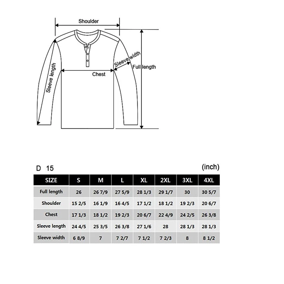 Doublju Para Hombres Básico Calce Ajustado Manga Larga Pullover Henley Camisas NEGRAS 4XL Foto 4 de 4