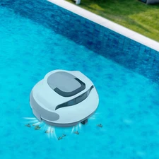 Smart Automatic Cordless Cleaning Robotic Above Ground Pools Vacuum Cleaner LED